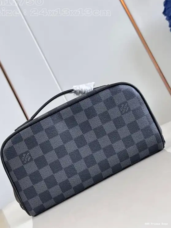 AAA Pruses Bags TOILETRY LOUIS BAG-24*13*13CM VUITTON 0706